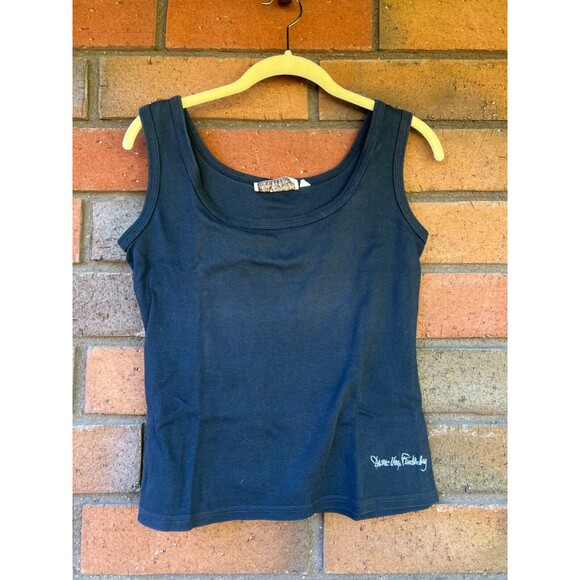 Diane Von Furstenberg For Camicetta Tank Top | Black | Size Large - Picture 1 of 8